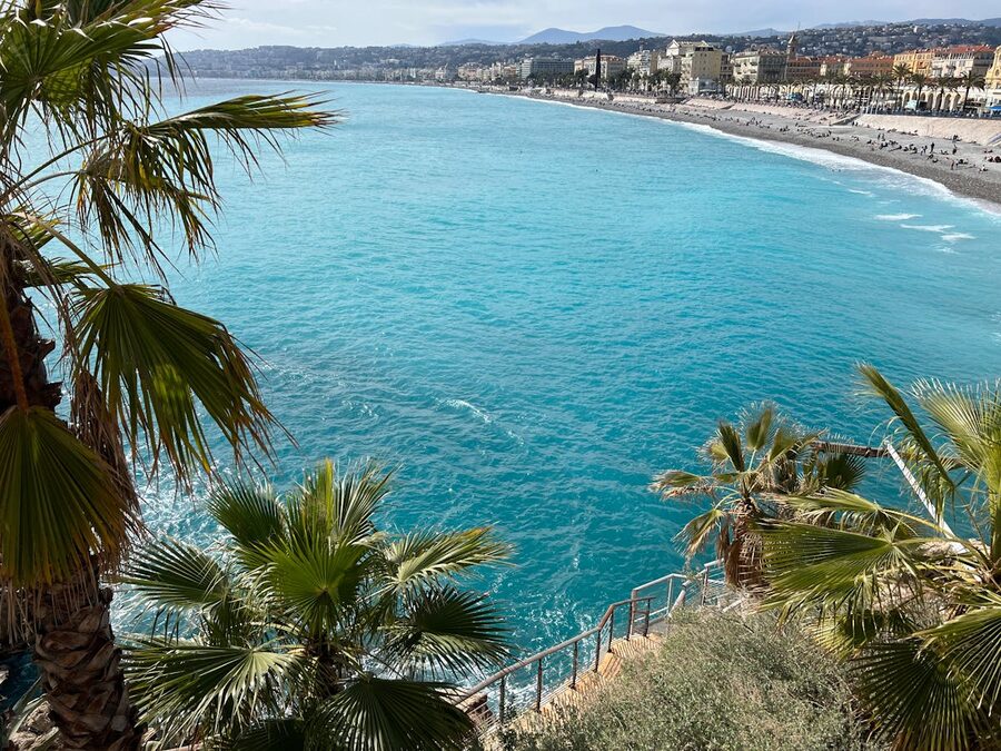 French Riviera coastline near Nice