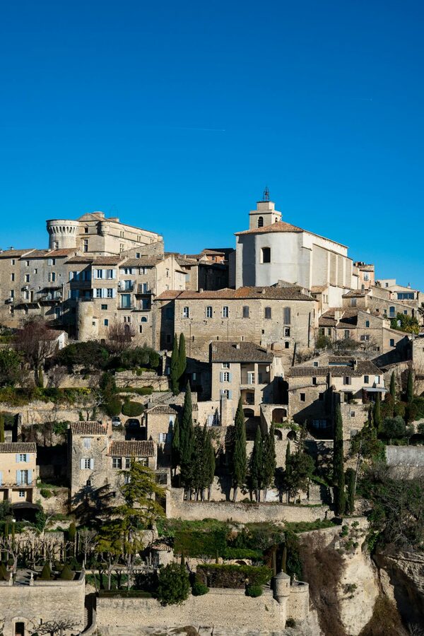 Medieval stone buildings in the village of Gordes Provence