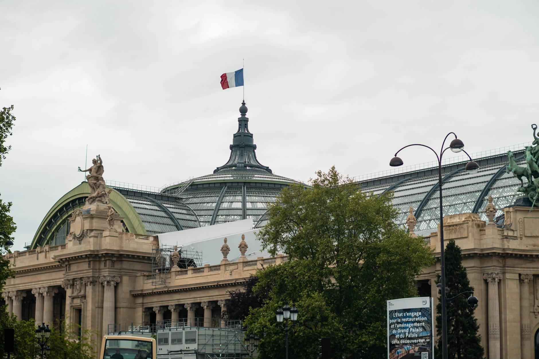 Grand Palais glass dome in Paris