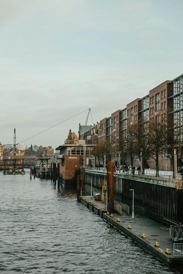 Landungsbruecken pier in Hamburg