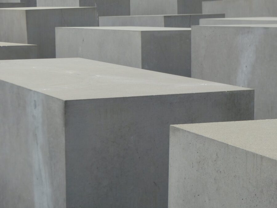 Close-up of concrete blocks at Berlin Holocaust Memorial