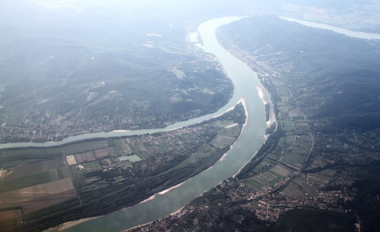 The Danube Bend viewed from Visegrad Hungary