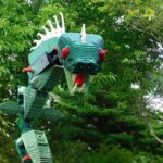 Dragon ride attraction at LEGOLAND Billund Denmark