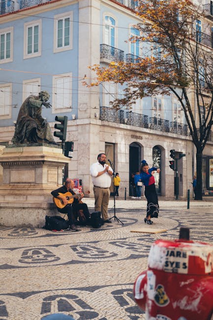 Cobblestone alley in the fado district of Lisbon
