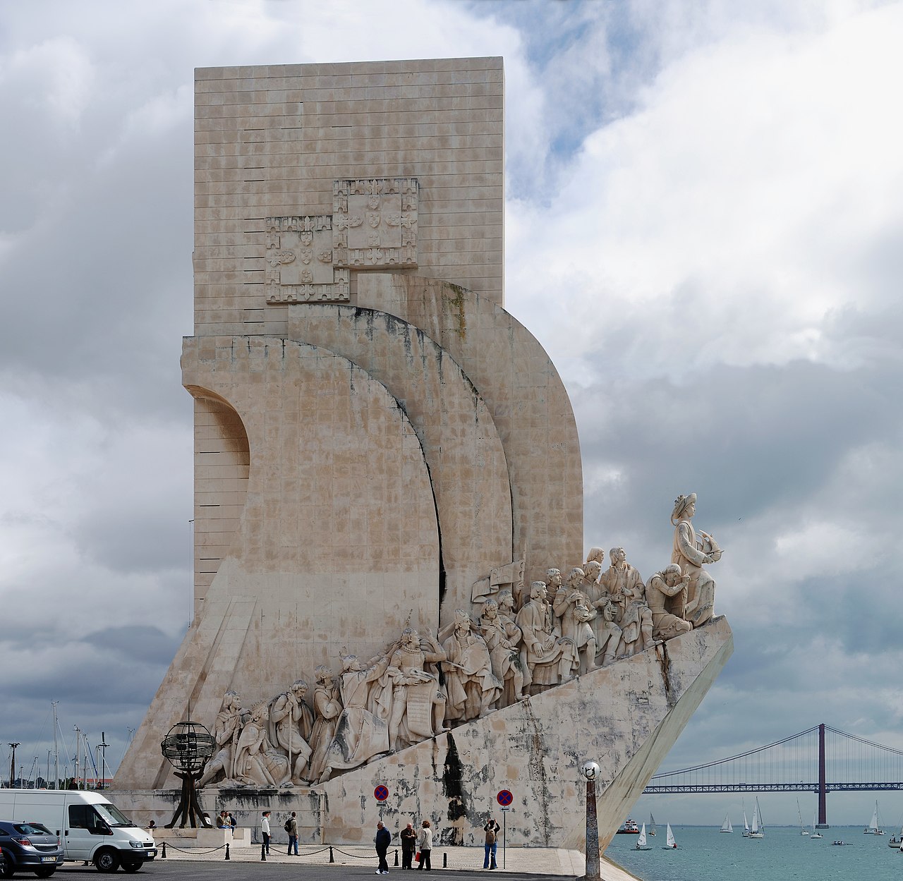 Monument to the Discoveries in Belém, shaped like a ship's prow