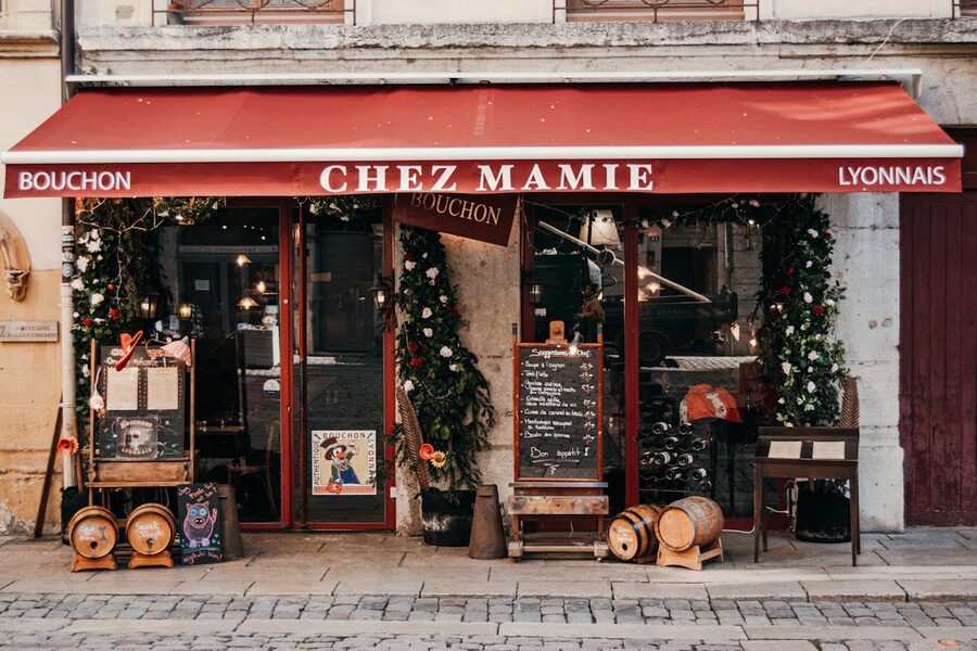 Traditional Lyon bouchon restaurant