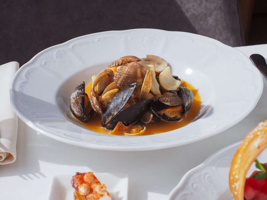 Traditional Marseille bouillabaisse fish soup