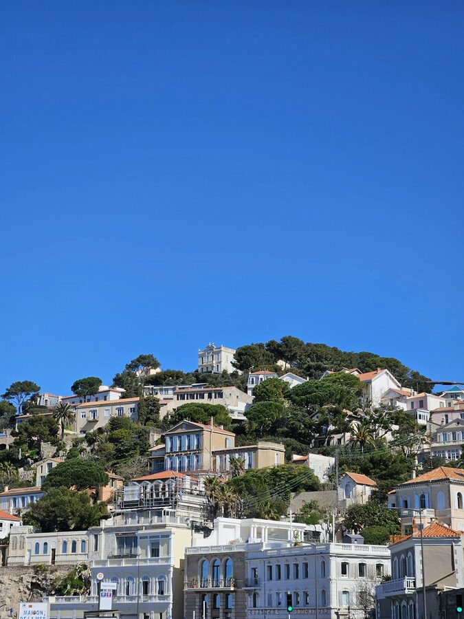 Marseille Corniche coast road with sea view