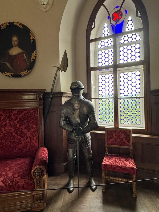 Medieval armor and weapons display