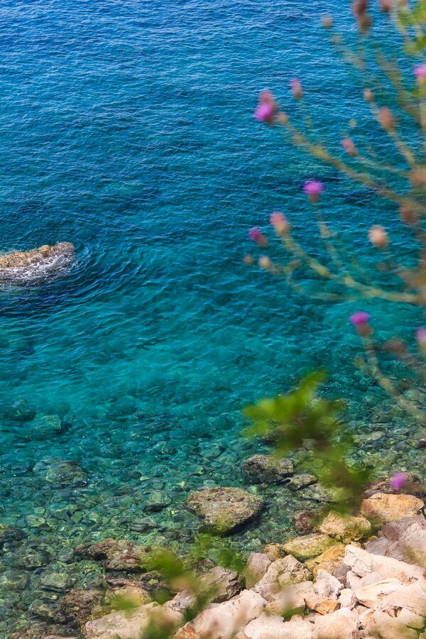 Turquoise Mediterranean coast water