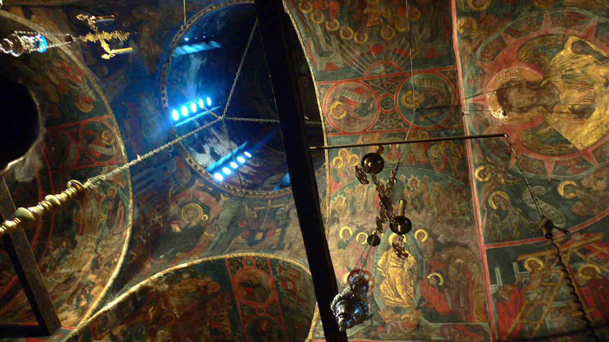 Interior of the Great Meteoron monastery