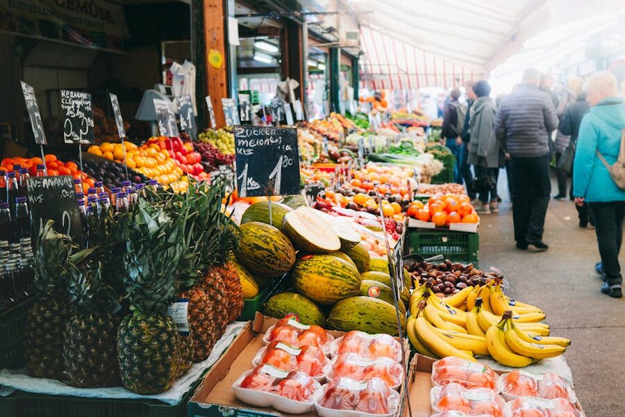 Fruits and vegetables at Munich market