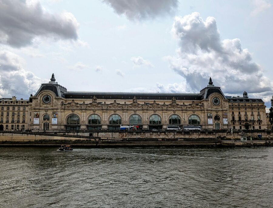Musée d'Orsay along the Seine riverfront in Paris
