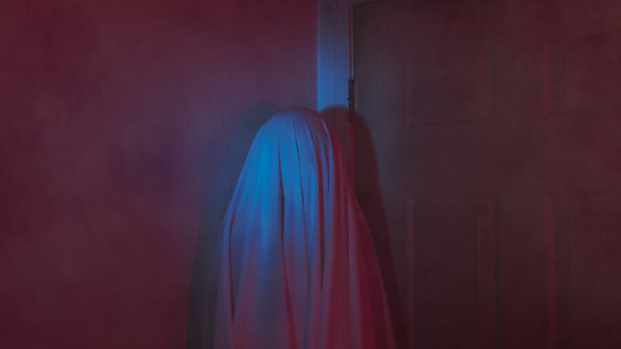 Mysterious dark room ambiance