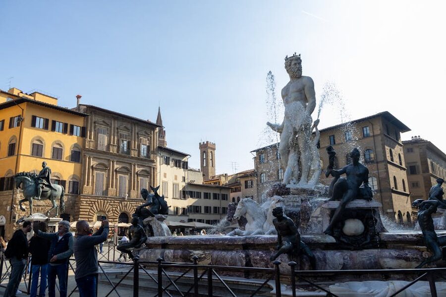 Neptune Fountain Piazza della Signoria Florence