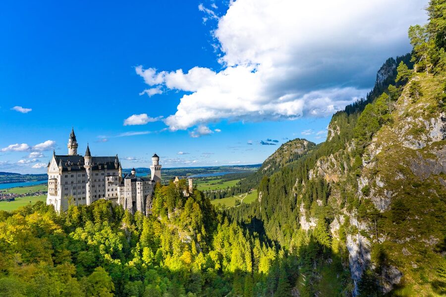 neuschwanstein-aerial-view-forests
