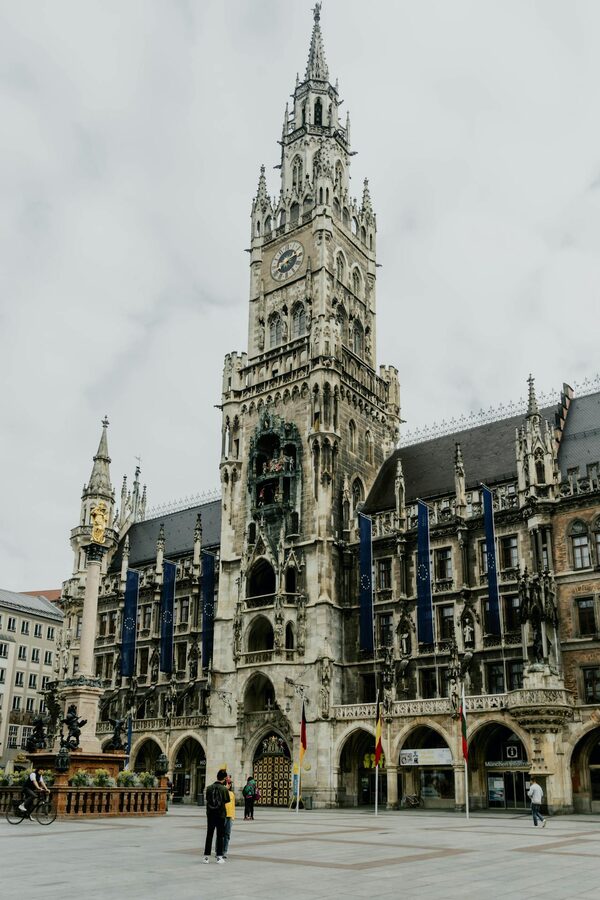 New Town Hall at Marienplatz Munich landmark