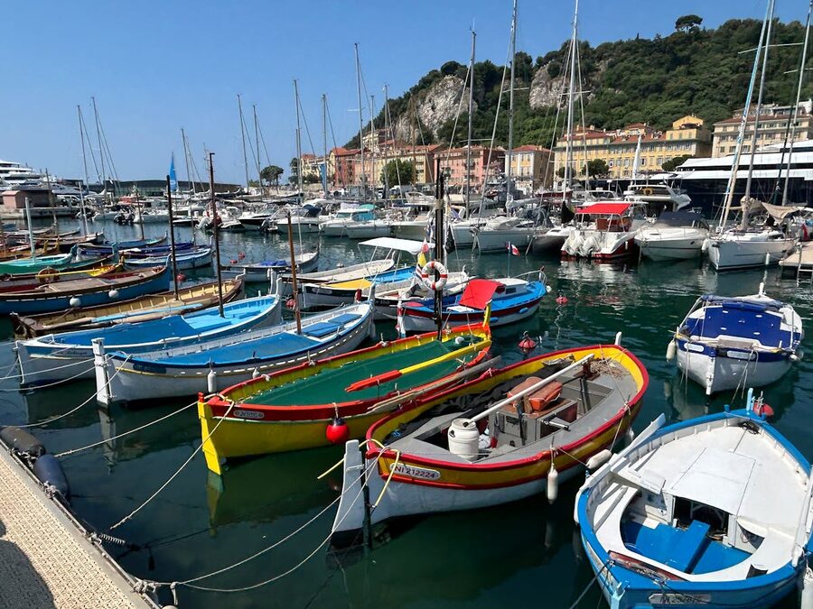 Harbour boats in Nice France