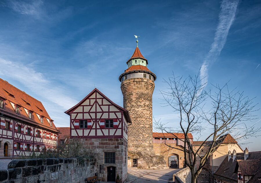 Nuremberg medieval castle old town