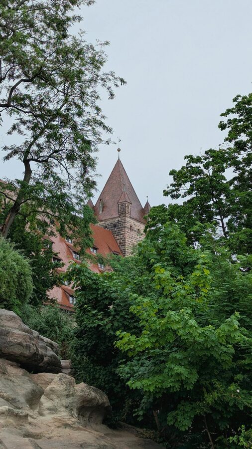 Nuremberg medieval castle old town