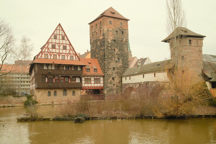 Nuremberg medieval castle old town