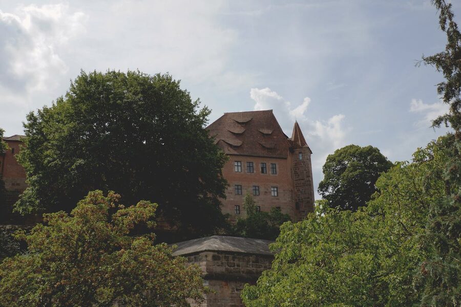 Nuremberg medieval castle old town