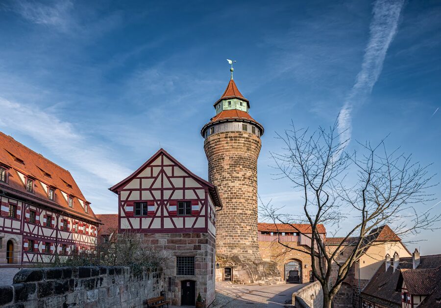 Nuremberg Castle and medieval architecture in Bavaria