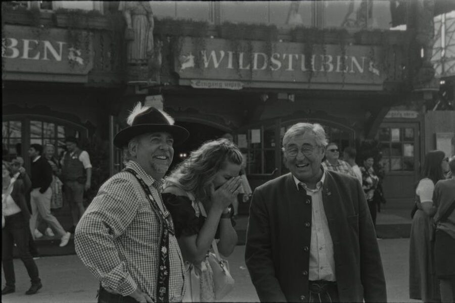 People enjoying Oktoberfest at Wildstuben