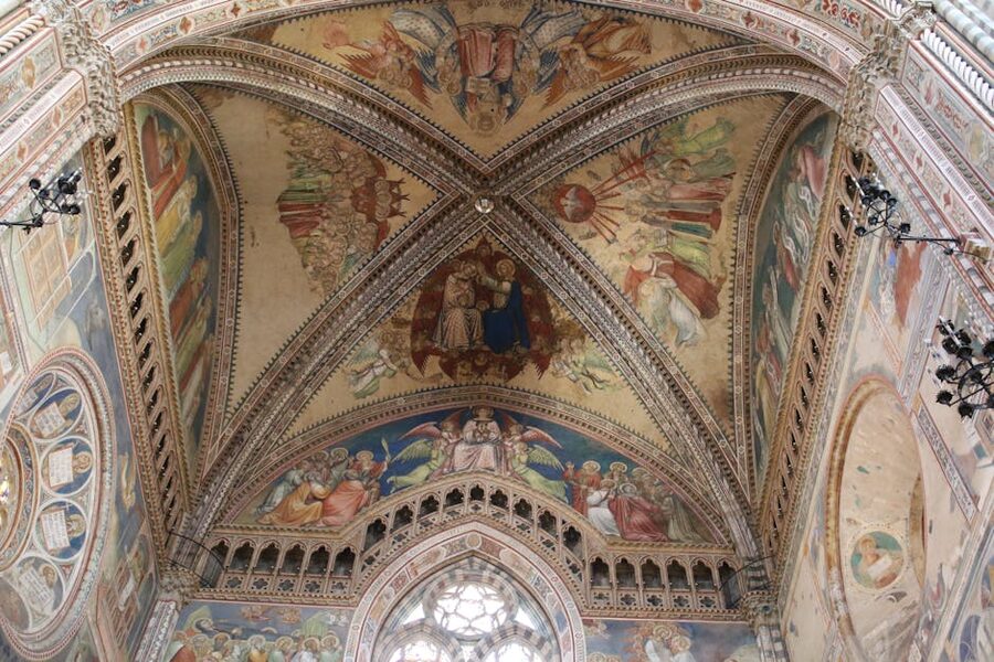 Orvieto Cathedral ceiling frescoes