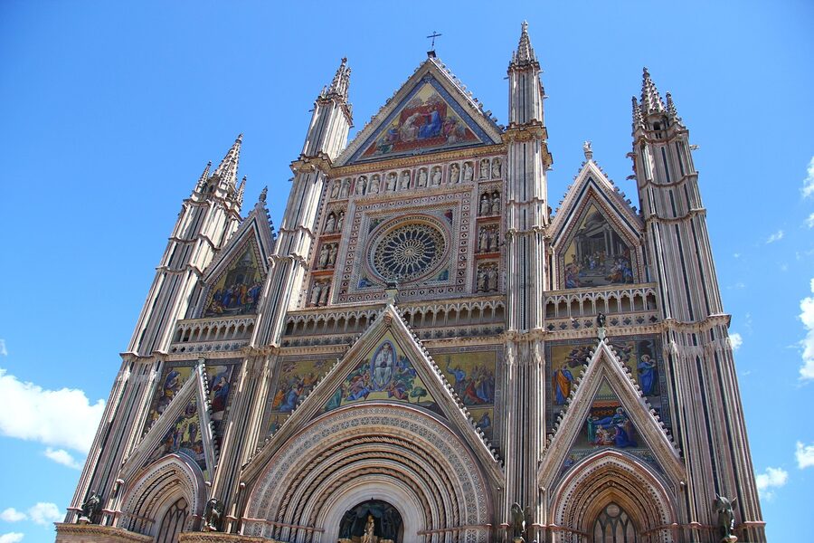 Orvieto Italy cathedral religious view