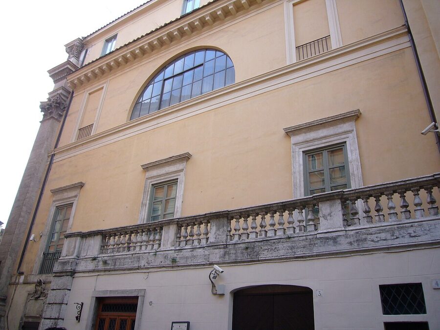 Palazzo Poli Via Stamperia frontage