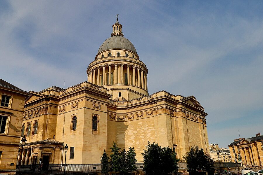 Pantheon heritage cupola and architecture in Paris