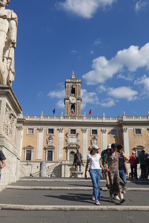 Piazza del Campidoglio Rome Michelangelo design