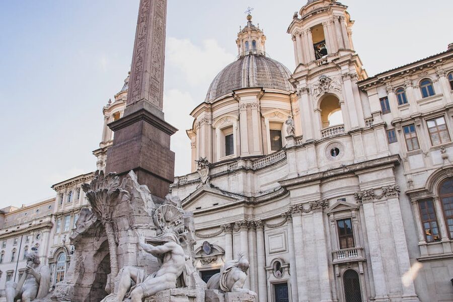 Piazza Navona Fountain of the Four Rivers Rome