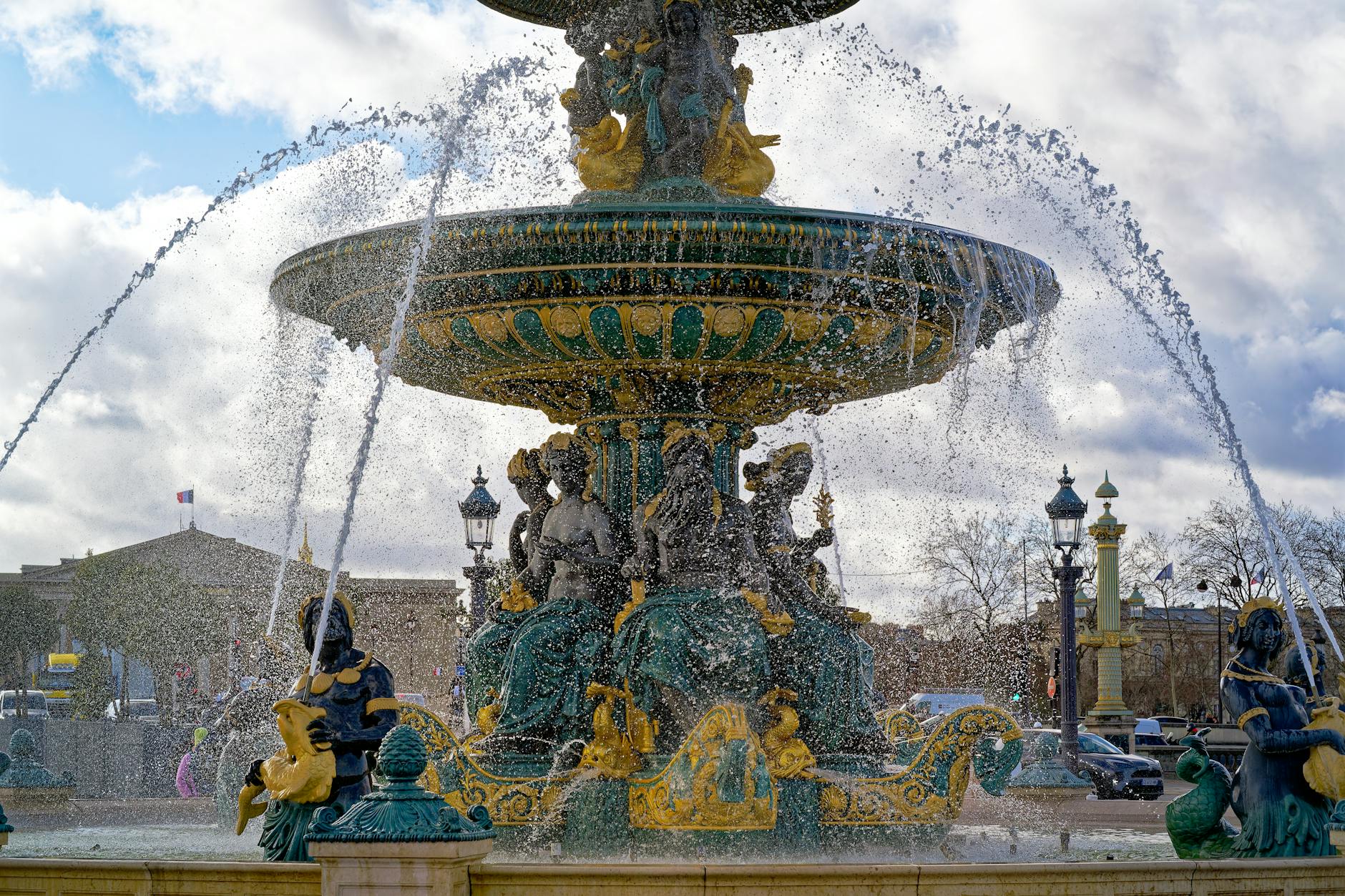 Place de la Concorde fountain in Paris