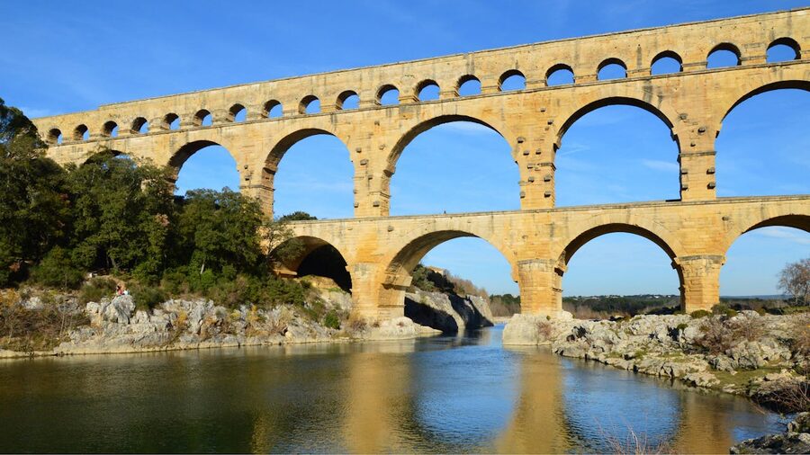 Pont du Gard aqueduct near Remoulins