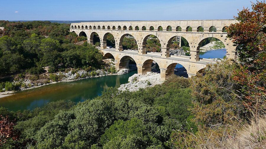 Pont du Gard Roman aqueduct UNESCO site