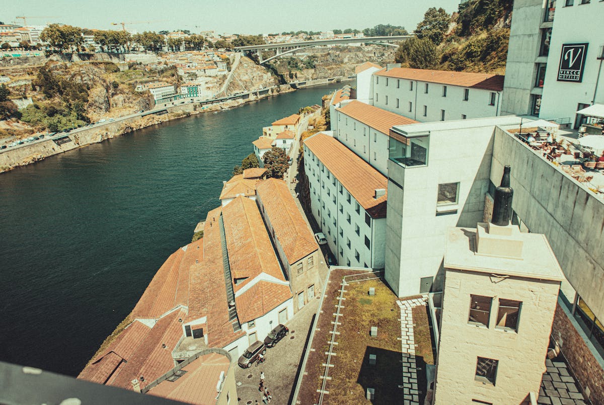 Scenic view of Porto's rooftops and Douro River