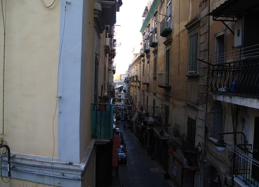 Quartieri Spagnoli alley in Naples