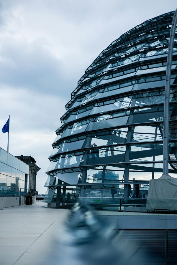 Glass dome of the Reichstag in Berlin
