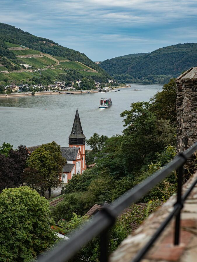 Rhine Valley river scenic view