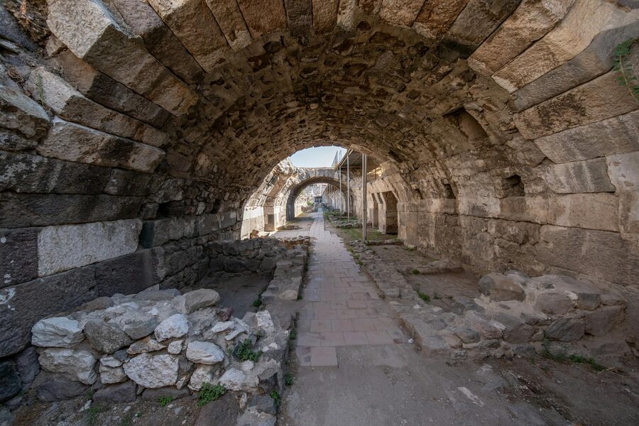 Ancient Roman stone arches