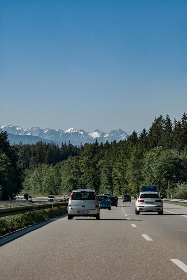 Rolling hills along the Romantic Road Germany