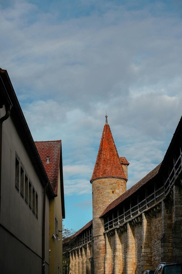 Medieval architecture in Rothenburg ob der Tauber