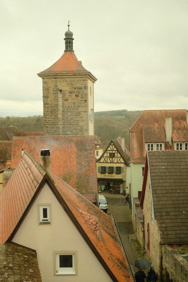 Historic buildings in Rothenburg ob der Tauber
