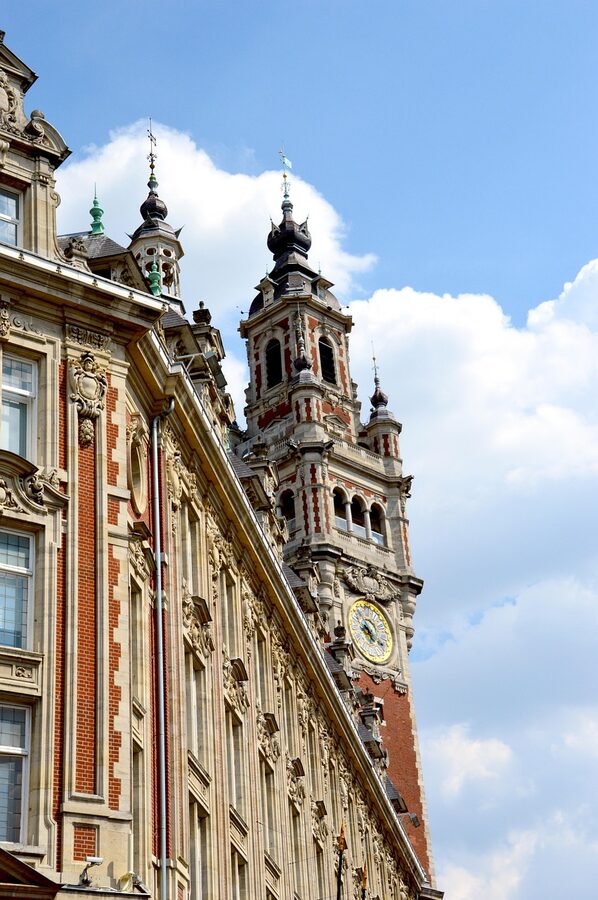 Flemish architecture on Rue Lepelletier in Vieux Lille district