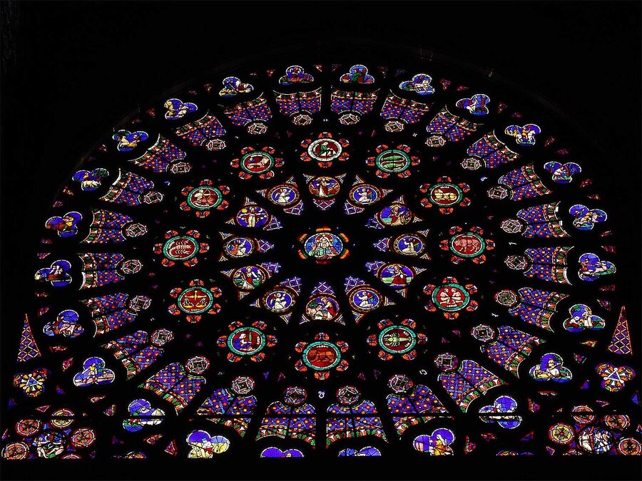 Saint-Denis transept north stained glass