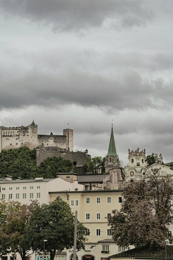 Salzburg Austria old town fortress Mozart