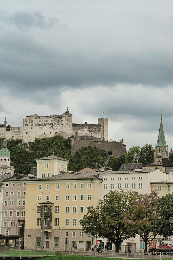 Salzburg Austria old town panorama
