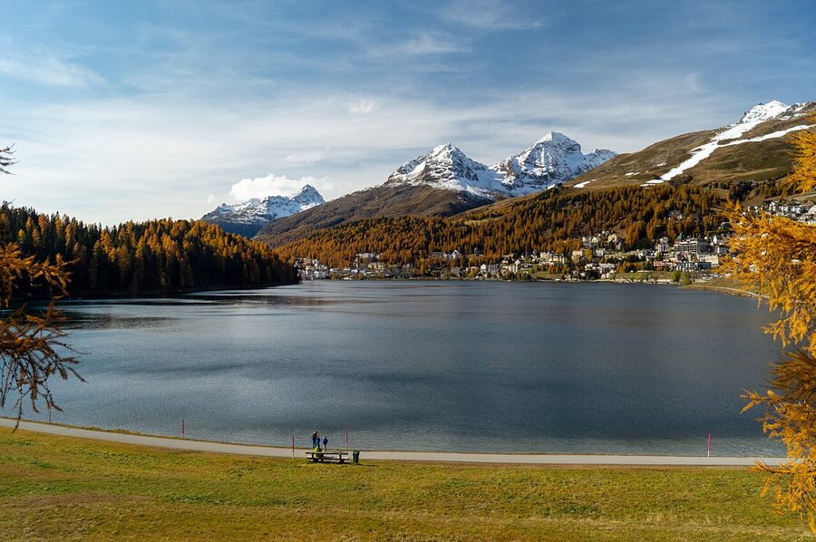 Sankt Moritz Lake Switzerland
